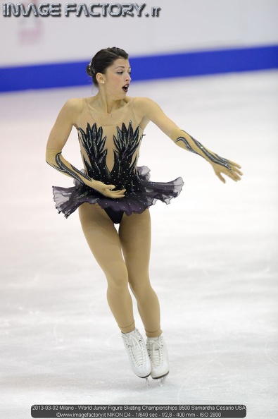 2013-03-02 Milano - World Junior Figure Skating Championships 9500 Samantha Cesario USA.jpg